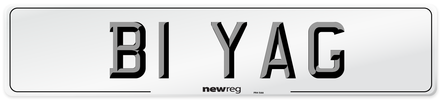 B1 YAG Number Plate from New Reg